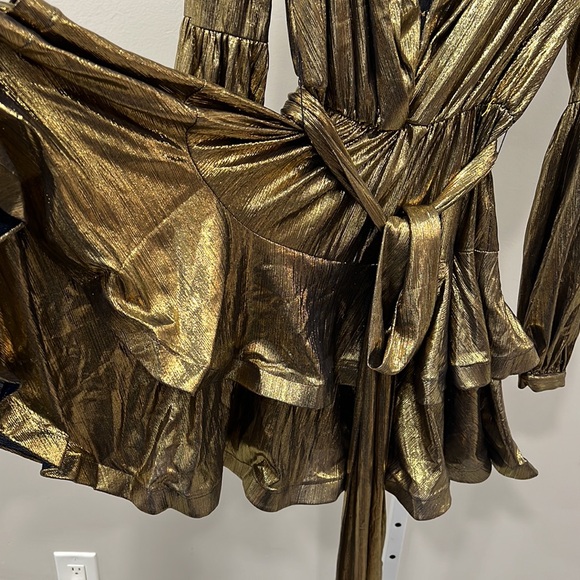 Bronx and Banco Bedouin Metallic Mini Dress - Picture 11 of 11